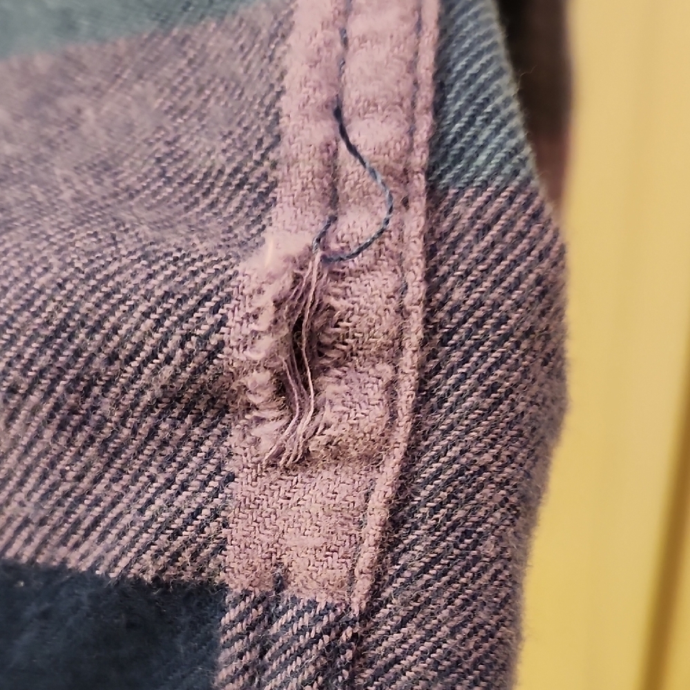 Quiksilver Blue and Purple Checkered Shirt - Picture 7 of 9